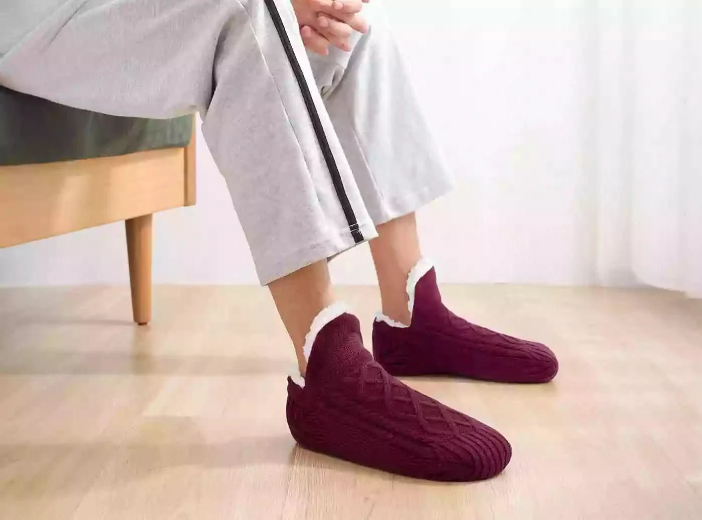 FitVille Fluffy Cozy Non-slip Slipper Socks (Unisex) - Image 10