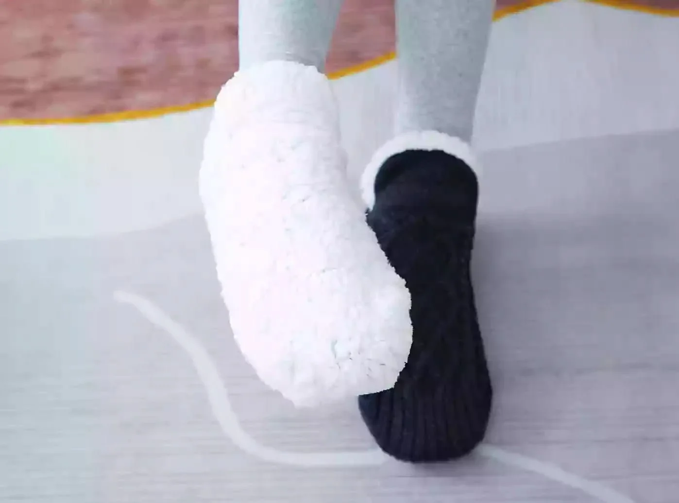 FitVille Fluffy Cozy Non-slip Slipper Socks (Unisex) - Image 3