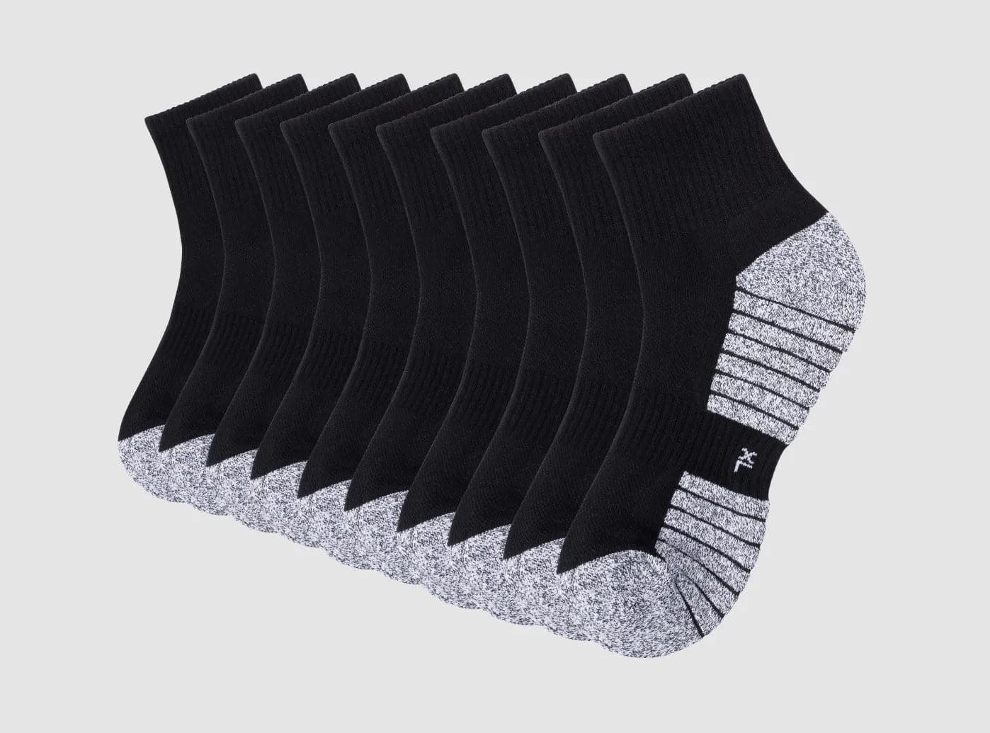 FitVille SportStep Athletic Ankle Socks 3-Pair Bundle (Unisex) - Image 5